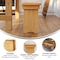 Flash Furniture HERCULES 8' x 12'' Antique Rustic Light Natural Solid Pine Folding Farm Bench with 3 Legs XA-B-96X12-L-LN-GG - alternate 6